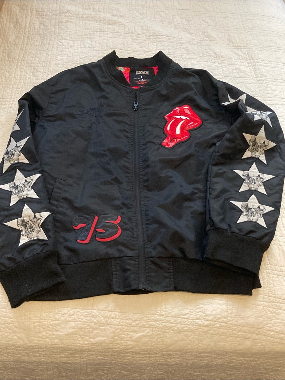 Staple x Ron English Men's Smile Bomber Jacket EUC Size Large